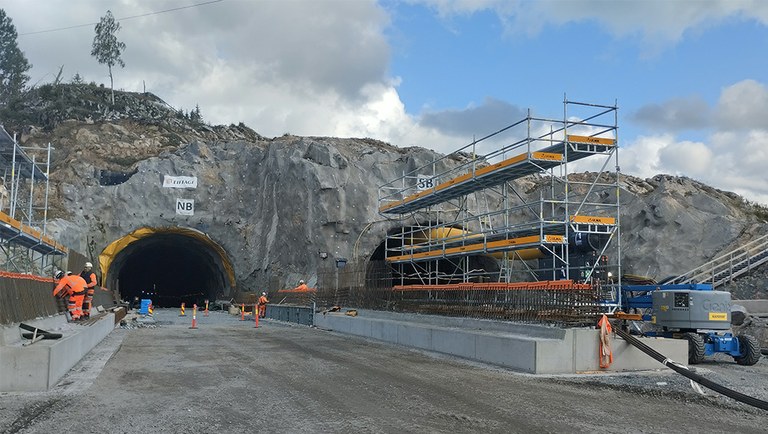 Deux tunnels en tranchée couverte sur la E18 en Norvège